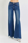 RISEN Full Size Mid Rise Wide Jeans Plus Size-Reef Love