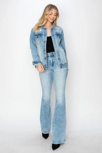 RISEN High Rise Bootcut Jeans-Jeans-RISEN-Reef Love