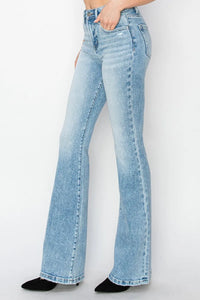 RISEN High Rise Bootcut Jeans, Light Wash-RISEN-Reef Love Boutique