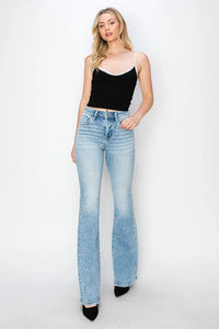 RISEN High Rise Bootcut Jeans, Light Wash-RISEN-Reef Love Boutique