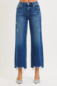 RISEN High Rise Crop Wide Leg Jeans- Boho Chic Styles by Reef Love