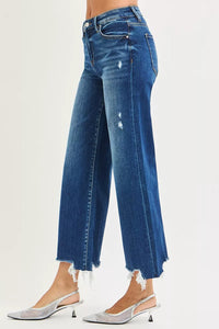 RISEN High Rise Crop Wide Leg Jeans- Boho Chic Styles by Reef Love