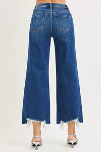 RISEN High Rise Crop Wide Leg Jeans- Boho Chic Styles by Reef Love