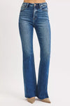 RISEN High Rise Flare Jeans-RISEN High Rise Flare Jeans. The high-rise waist provides a flattering and elongating silhouette. The flare leg style adds a retro-inspired and fashionable look