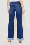 RISEN High Rise Wide Leg Cuffed Jeans-Wide Leg Jeans-Reef Love