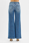 RISEN High Rise Wide Leg Jeans with Heart Back Pockets