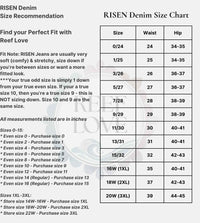 RISEN Jeans Size Chart - Reef Love