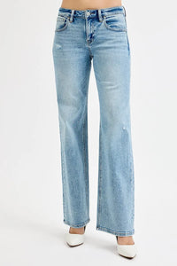 RISEN Low Rise Boyfriend Jeans-RISEN-Reef Love Boutique