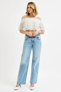 RISEN Low Rise Boyfriend Jeans-RISEN-Reef Love Boutique