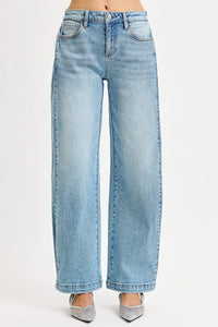 RISEN Mid Rise Wide Barrel Transferable Leg Snap Jeans- Boho Chic Styles by Reef Love