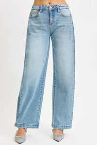 RISEN Wide leg Barrel leg convertible Jeans- Boho Chic Styles by Reef Love