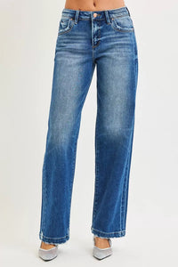 RISEN Slouchy Baggy Jeans Pocket Side Seam Detail