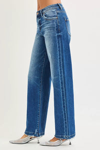 RISEN Slouchy Baggy Jeans Pocket Side Seam Detail