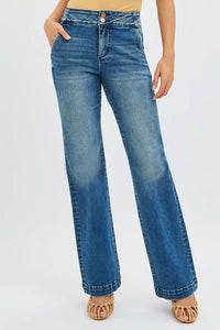RISEN Tummy Control High Rise Bootcut Jeans