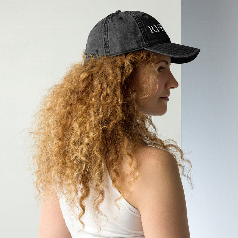Reef Love Embroidered Vintage Cotton Twill Baseball Cap- Boho Chic Styles by Reef Love