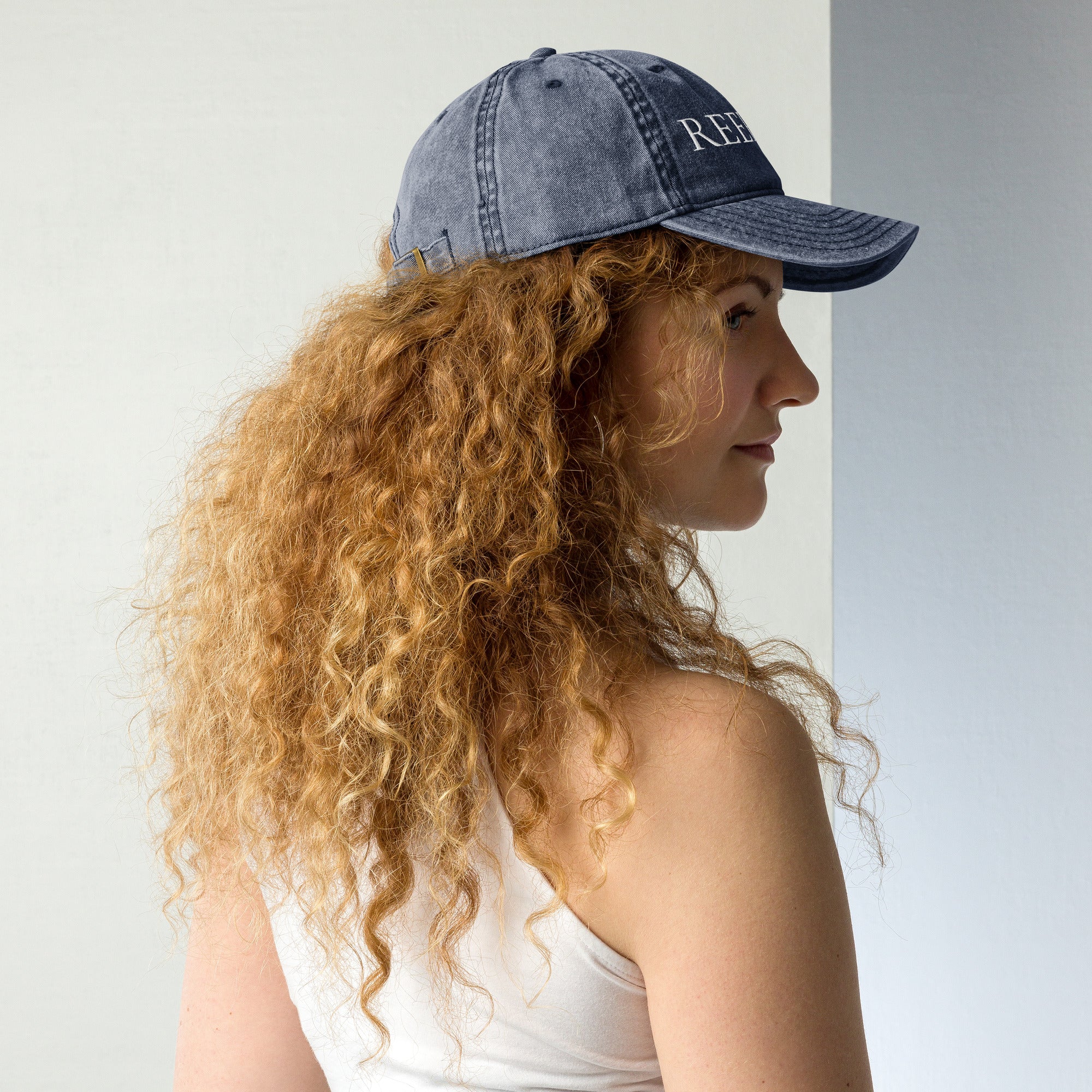Reef Love Embroidered Vintage Cotton Twill Baseball Cap- Boho Chic Styles by Reef Love