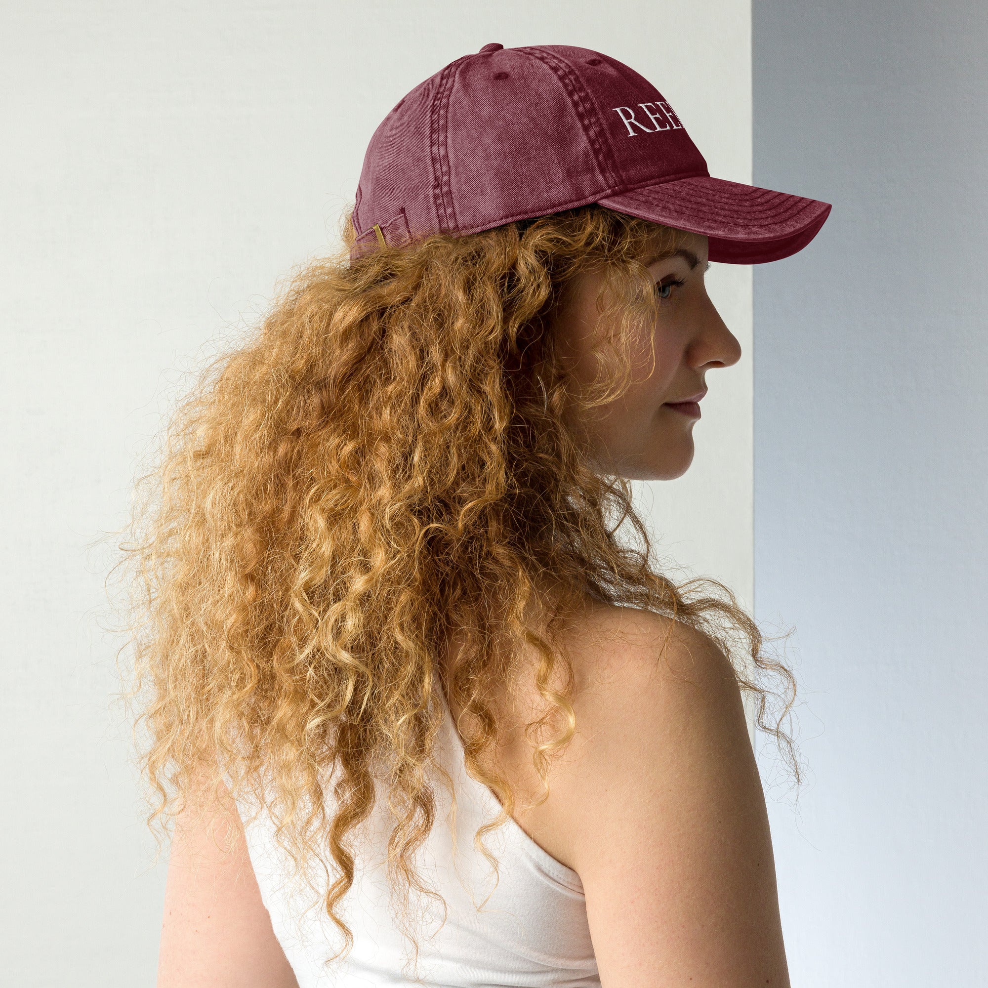 Reef Love Embroidered Vintage Cotton Twill Baseball Cap- Boho Chic Styles by Reef Love