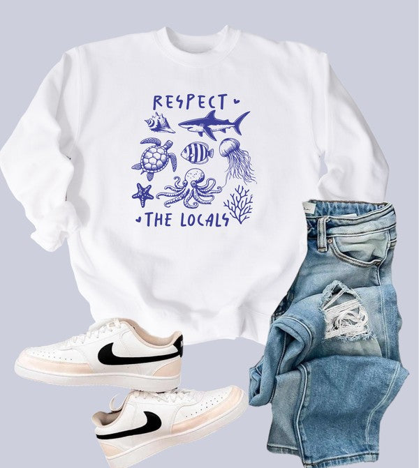 Respect the Locals Graphic Sweatshirt