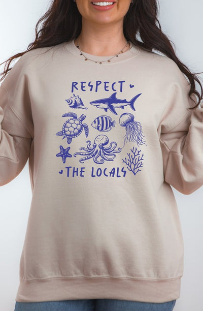 Respect the Locals Graphic Sweatshirt