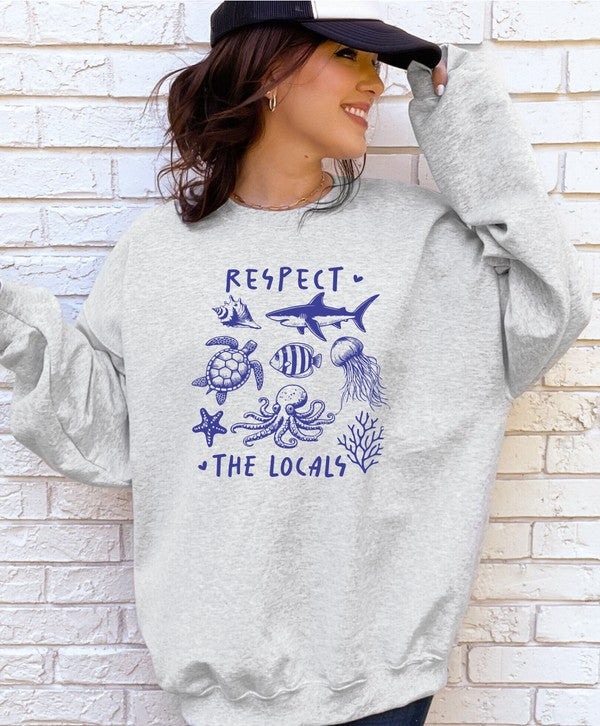 Respect the Locals Graphic Sweatshirt