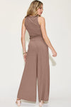 Ribbed Tank and Wide Leg Pants Lounge Set-Effortless comfort meets chic style with this Ribbed Tank + Wide Leg Pant Lounge Set. Soft stretch fabric, pockets, and versatile year-round wear. Standard + Plus size.