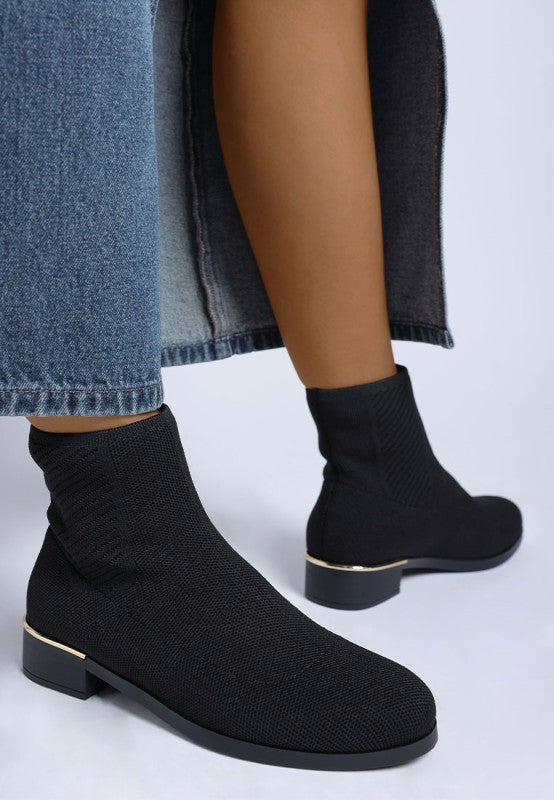 Rosamund Knitted Sock Boots