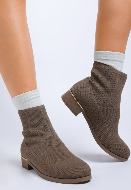 Rosamund Knitted Sock Boots