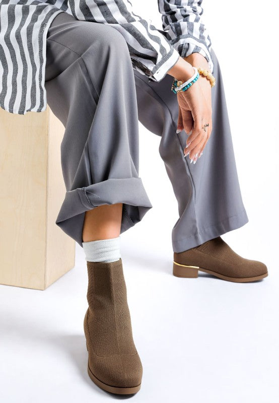 Rosamund Knitted Sock Boots