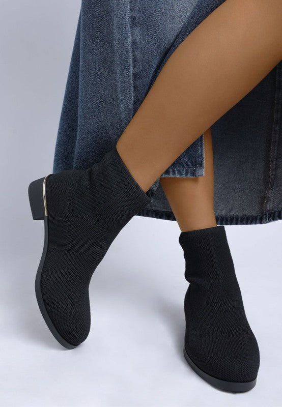 Rosamund Knitted Sock Boots