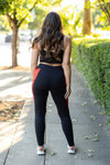 Roxie Red Panel Leggings-Reef Love