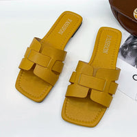 Summer Geometric Slip On Sandals