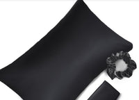 Satin Pillowcase Sleep Mask Scrunchie Gift Set
