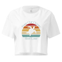 Save Our Ocean Turtle Women’s Crop Tee- Boho Chic Styles by Reef Love