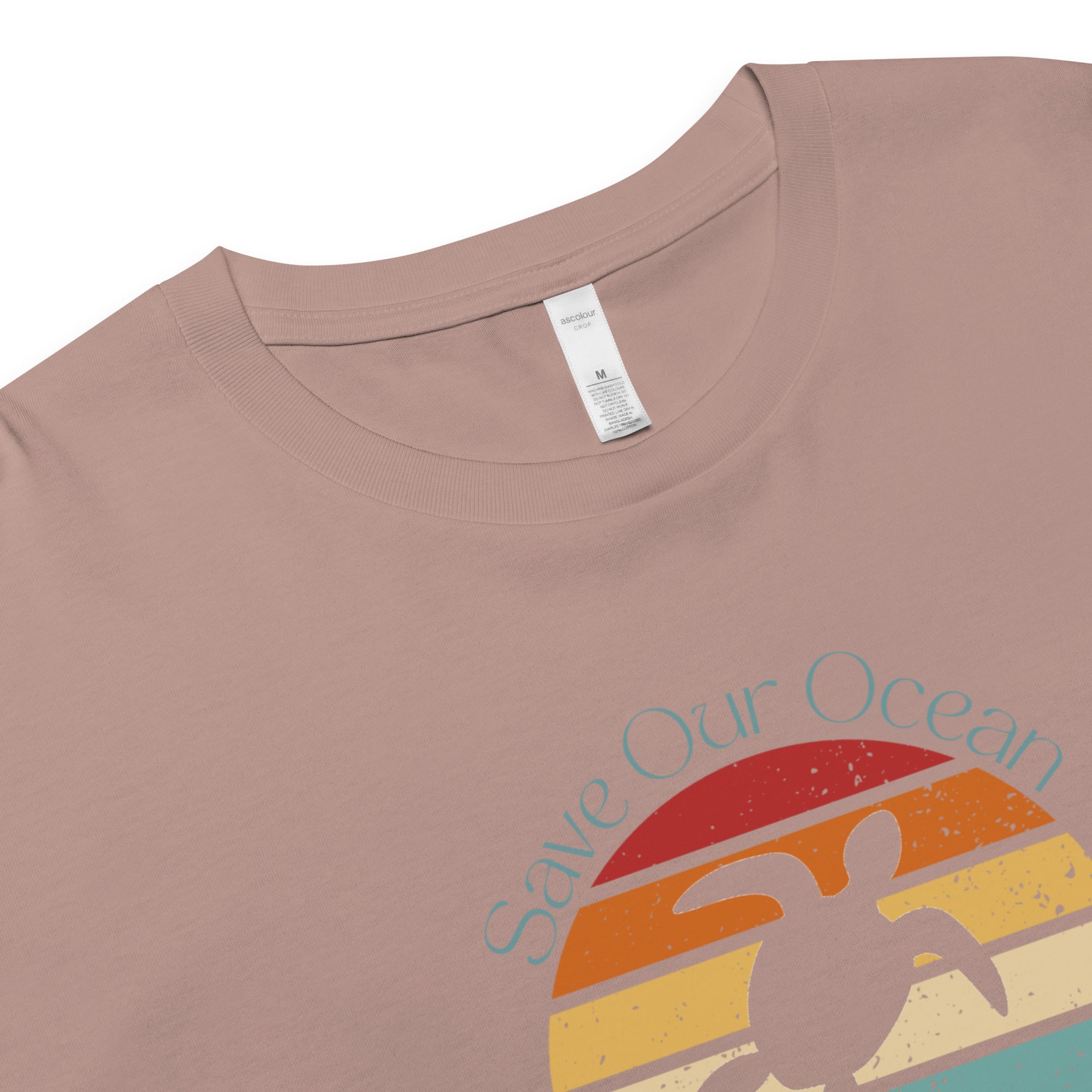 Save Our Ocean Turtle Women’s Crop Tee- Boho Chic Styles by Reef Love