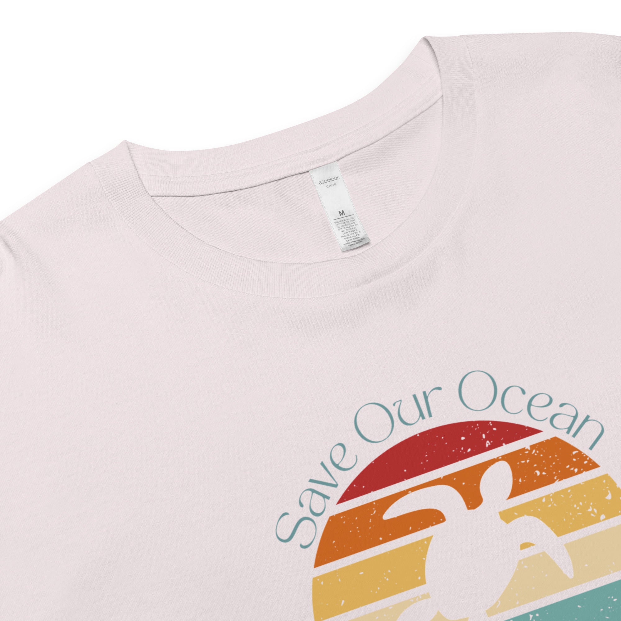 Save Our Ocean Turtle Women’s Crop Tee- Boho Chic Styles by Reef Love