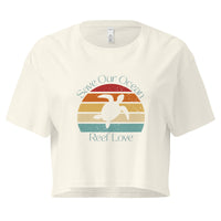 Save Our Ocean Turtle Women’s Crop Tee- Boho Chic Styles by Reef Love
