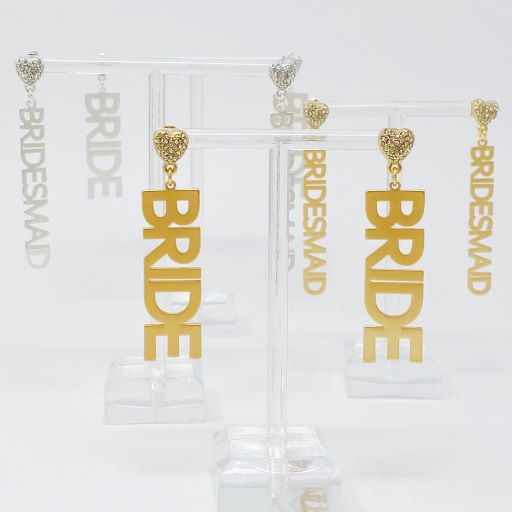 Say I Do Bride Earrings-Drop Earrings-Reef Love