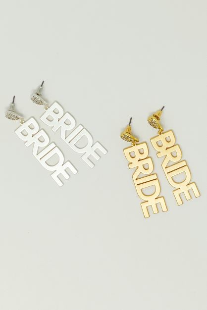 Say I Do Bride Earrings-Drop Earrings-Reef Love