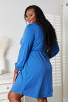 Scoop Neck Empire Waist Long Sleeve Magic Dress-Magic dress with empire waist, scoop neck & long sleeves. Flowy, flattering, and comfy style that looks great on all body types.
