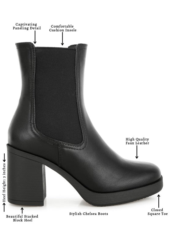 Scuala Faux Leather Chelsea Boots- Boho Chic Styles by Reef Love