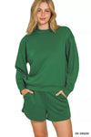 Scuba Long Sleeve Sweatshirt and Shorts Set