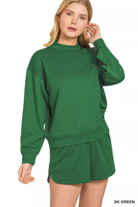 Scuba Long Sleeve Sweatshirt and Shorts Set