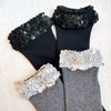 Sequin Chic Shine Top Socks-Sequin Chic Shine Top Socks - Sparkly & Chic. Designed with shimmering sequin detail at the top, these socks add a fun and fashionable twist to your everyday style.