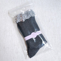 Sequin Chic Shine Top Socks-Sequin Chic Shine Top Socks - Sparkly & Chic. Designed with shimmering sequin detail at the top, these socks add a fun and fashionable twist to your everyday style.