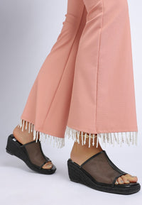 Seraphine Breathable Mesh Slip-On Wedges-Reef Love