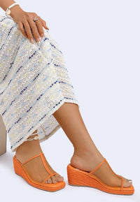 Seraphine Breathable Mesh Slip-On Wedges-Reef Love