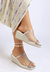 Seraphine Breathable Mesh Slip-On Wedges-Reef Love