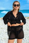 Sheer Shirt and Shorts Swim Cover-Up Set- Boho Chic Styles by Reef Love