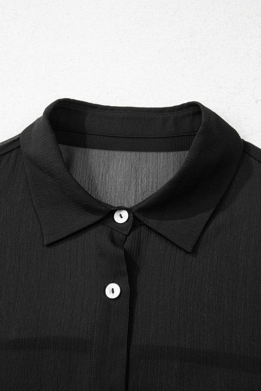 Sheer Shirt and Shorts Swim Cover-Up Set- Boho Chic Styles by Reef Love