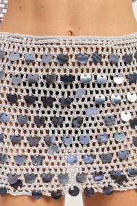 Shell Trim Crochet Cover-Up Mini Skirt- Boho Chic Styles by Reef Love